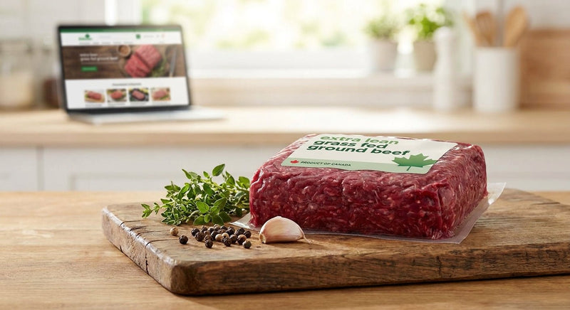 Extra Lean Grass Fed Ground Beef Online Canada 2026 - Northern Raised