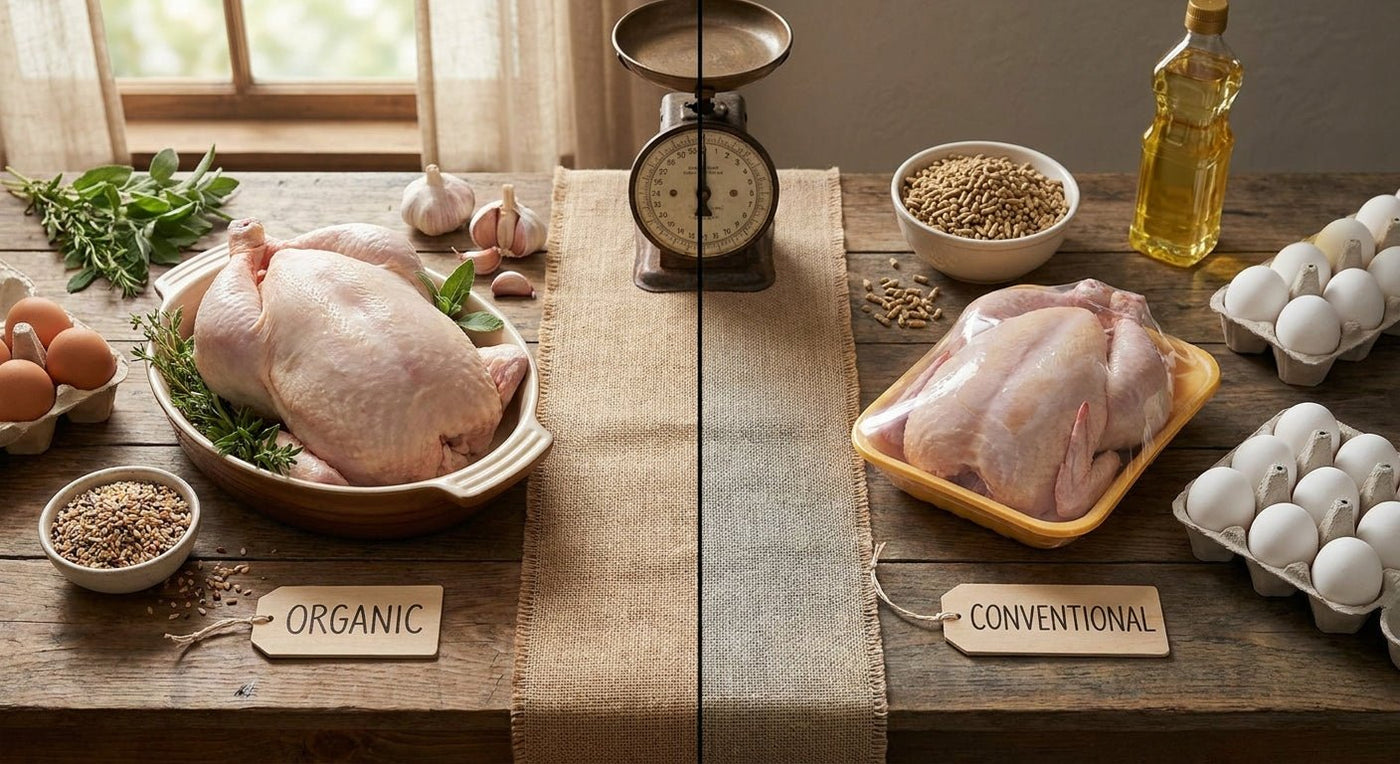 Organic vs Conventional Chicken: Is It Worth It? (2026) - Northern Raised