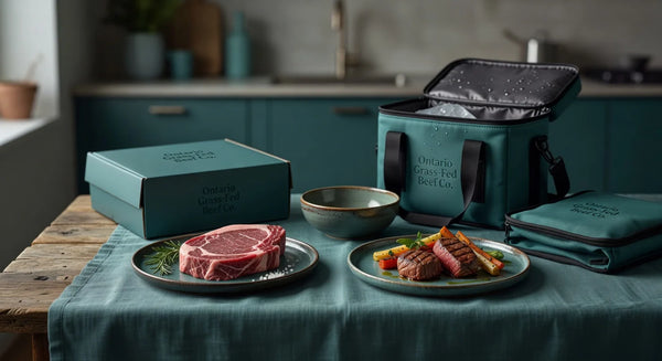 Professional header image for comparison analysis: Compare Ontario Grass-Fed Grass-Finished Beef Delivery