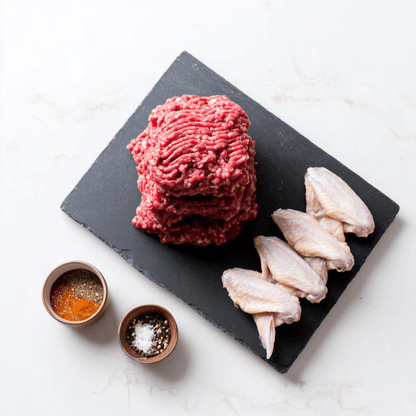 4 x Ground Beef Bundles & 2 lbs. Free Chicken Wings! - Northern Raised